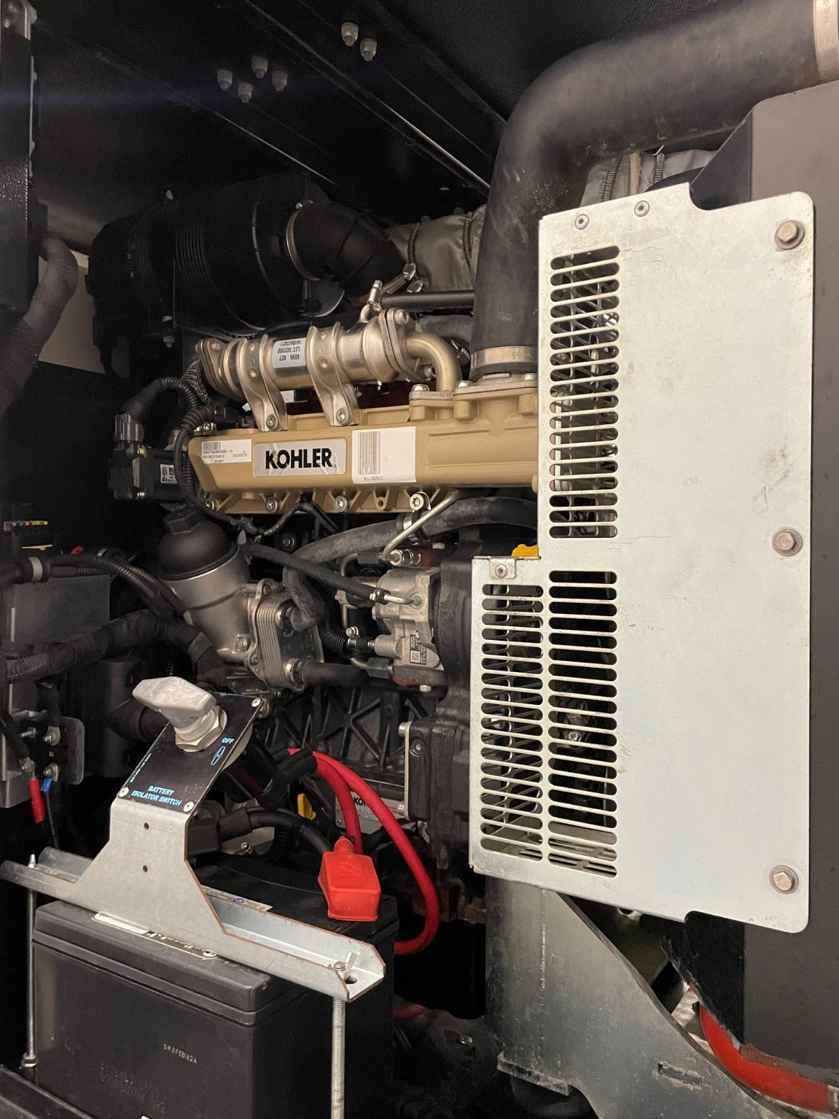 27.5KW TecnoGEN Portable Diesel Generator, 5,785 hours, 1 or 3 Phase