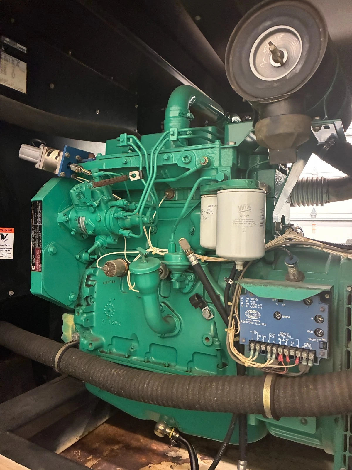 50KW Onan/Cummins Standby Diesel Generator, 381 hours, 1 or 3 Phase