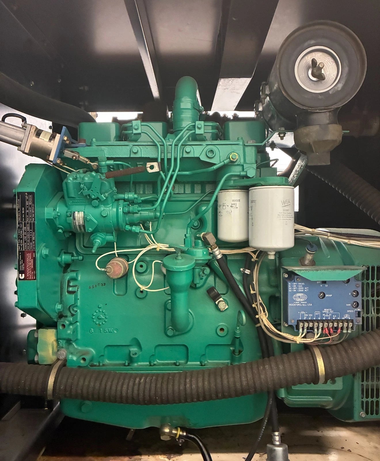 50KW Onan/Cummins Standby Diesel Generator, 381 hours, 1 or 3 Phase