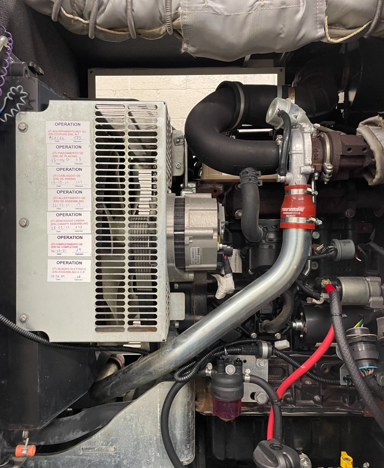 27.5KW TecnoGEN Portable Diesel Generator, 5,785 hours, 1 or 3 Phase