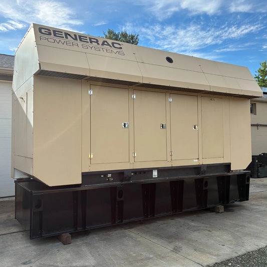 600KW Generac Diesel Standby Generator, 754 hours, 277/480v 3P, w/tank