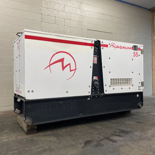50KW Magnum Rental Grade JD Diesel Generator, 4,972hrs, 1 or 3 Phase